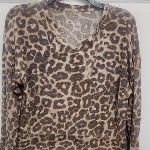 Girls 10 Plus Leopard Sweater, Pullover, Soft